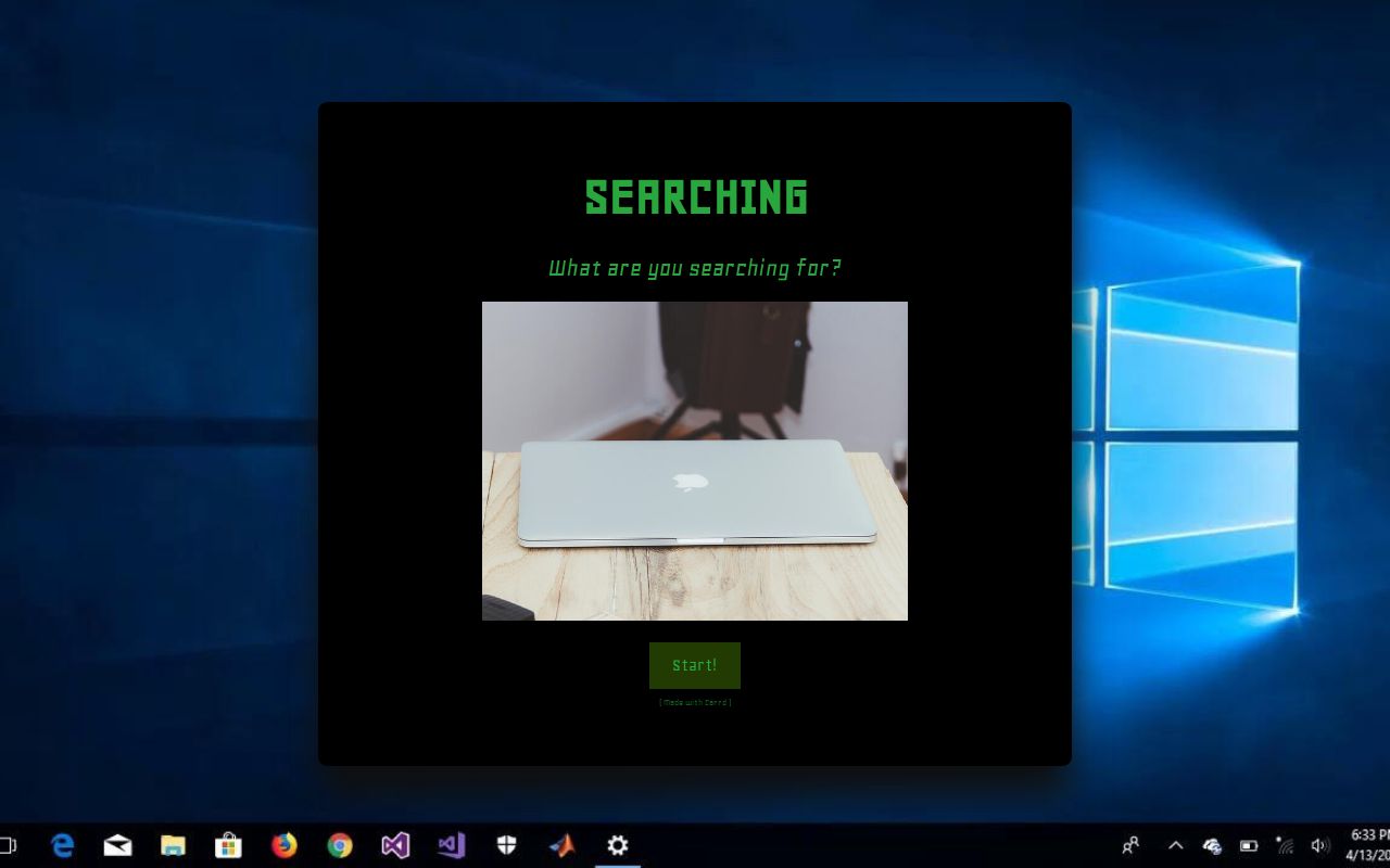 Carrd profile picture for @searching